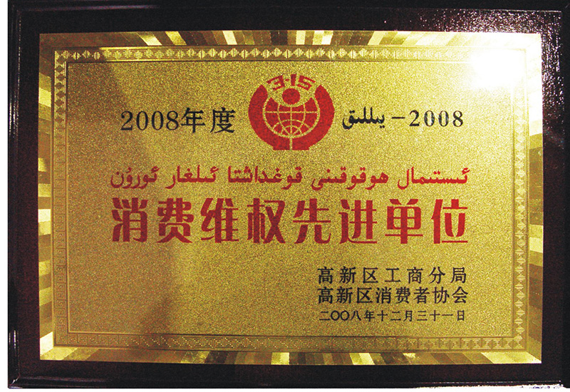 2008 先进单位